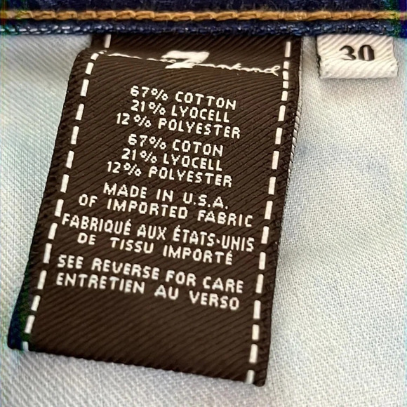 7 For All Mankind Slimmy Jeans - Size 30 Waist - Picture 6 of 8